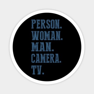 Person Woman Man Camera Tv  2 Magnet